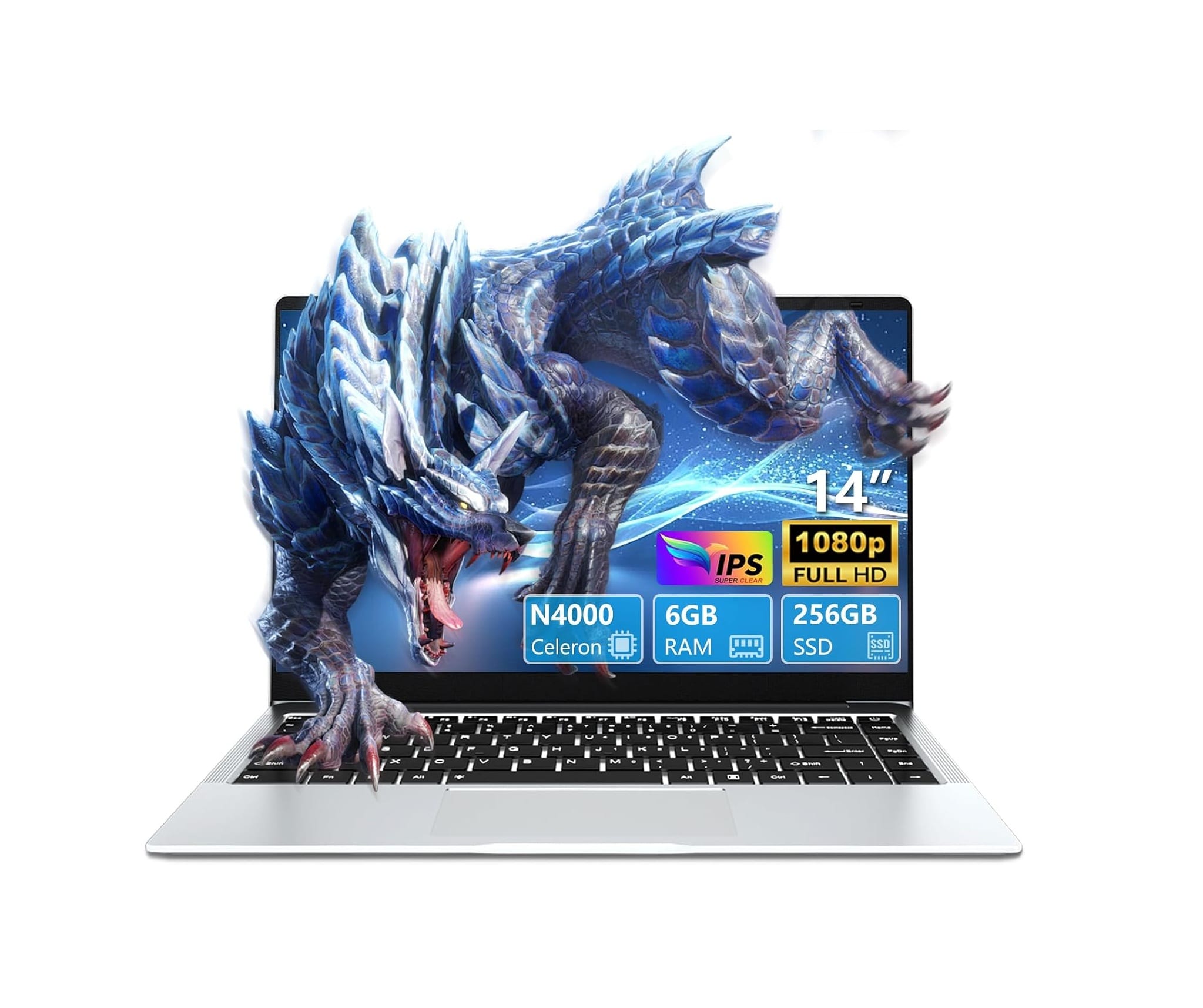 Laptop Ekonavi 14 - Intel N4000, 6Gb Ram, 256Gb SSD, 14