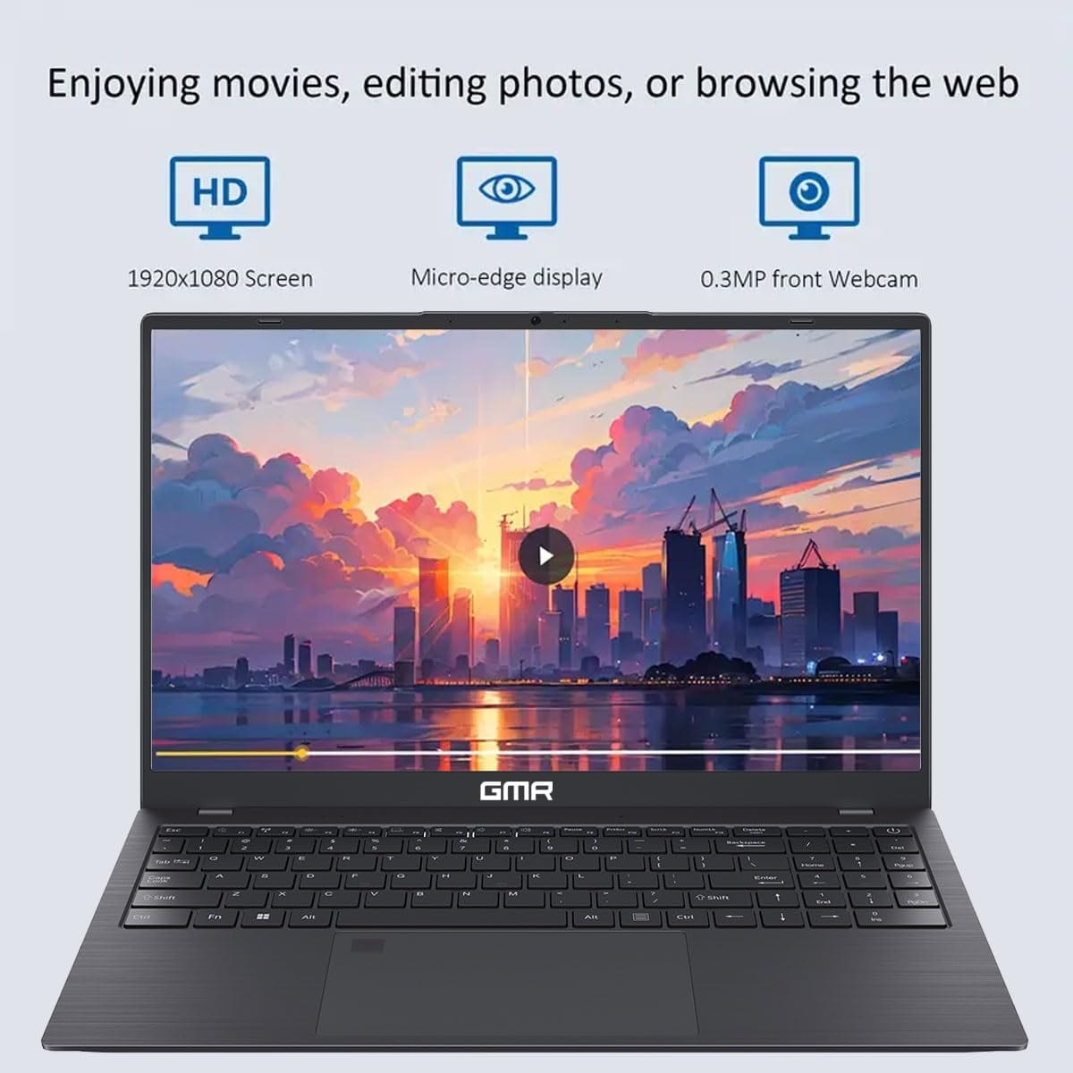 Laptop GMR 15 - Intel N95, 8Gb Ram, 256Gb SSD, 15.6